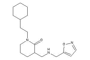 1-(2-cyclohexylethyl)-3-[(isoxazol-5-ylmethylamino)methyl]-2-piperidone