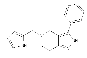 5-(1H-imidazol-5-ylmethyl)-3-phenyl-2,4,6,7-tetrahydropyrazolo[4,3-c]pyridine