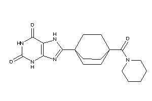 Image of 8-[1-(piperidine-1-carbonyl)-4-bicyclo[2.2.2]octanyl]-7H-xanthine