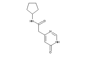 N-cyclopentyl-2-(6-keto-1H-pyrimidin-4-yl)acetamide