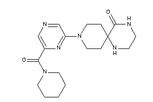 9-[6-(piperidine-1-carbonyl)pyrazin-2-yl]-1,4,9-triazaspiro[5.5]undecan-5-one
