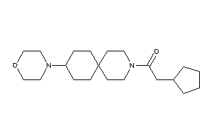 2-cyclopentyl-1-(9-morpholino-3-azaspiro[5.5]undecan-3-yl)ethanone