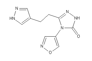 4-isoxazol-4-yl-3-[2-(1H-pyrazol-4-yl)ethyl]-1H-1,2,4-triazol-5-one