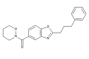 Oxazinan-2-yl-[2-(3-phenylpropyl)-1,3-benzoxazol-5-yl]methanone