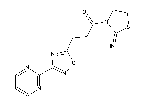 1-(2-iminothiazolidin-3-yl)-3-[3-(2-pyrimidyl)-1,2,4-oxadiazol-5-yl]propan-1-one