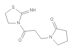 1-[3-(2-iminothiazolidin-3-yl)-3-keto-propyl]-2-pyrrolidone