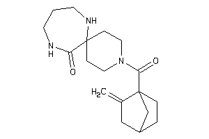 Image of 3-(2-methylenenorbornane-1-carbonyl)-3,8,12-triazaspiro[5.6]dodecan-7-one