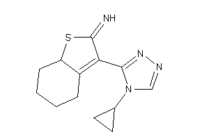 [3-(4-cyclopropyl-1,2,4-triazol-3-yl)-5,6,7,7a-tetrahydro-4H-benzothiophen-2-ylidene]amine