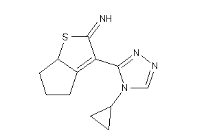 [3-(4-cyclopropyl-1,2,4-triazol-3-yl)-4,5,6,6a-tetrahydrocyclopenta[b]thiophen-2-ylidene]amine