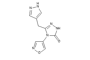 4-isoxazol-4-yl-3-(1H-pyrazol-4-ylmethyl)-1H-1,2,4-triazol-5-one