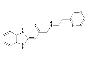Image of N-(1,3-dihydrobenzimidazol-2-ylidene)-2-(2-pyrazin-2-ylethylamino)acetamide