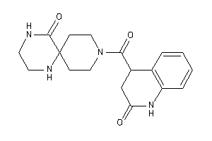 3-(2-keto-3,4-dihydro-1H-quinoline-4-carbonyl)-3,8,11-triazaspiro[5.5]undecan-7-one