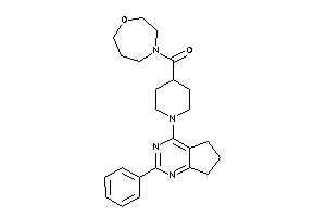 1,4-oxazepan-4-yl-[1-(2-phenyl-6,7-dihydro-5H-cyclopenta[d]pyrimidin-4-yl)-4-piperidyl]methanone