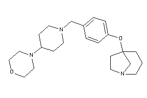4-[1-[4-(1-azabicyclo[3.2.1]octan-5-yloxy)benzyl]-4-piperidyl]morpholine