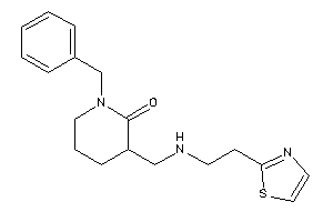 1-benzyl-3-[(2-thiazol-2-ylethylamino)methyl]-2-piperidone