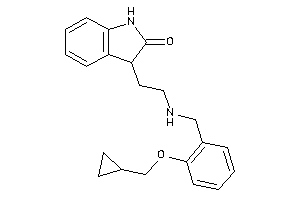 3-[2-[[2-(cyclopropylmethoxy)benzyl]amino]ethyl]oxindole