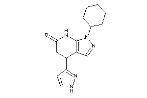 1-cyclohexyl-4-(1H-pyrazol-3-yl)-5,7-dihydro-4H-pyrazolo[3,4-b]pyridin-6-one