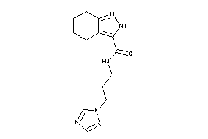 N-[3-(1,2,4-triazol-1-yl)propyl]-4,5,6,7-tetrahydro-2H-indazole-3-carboxamide