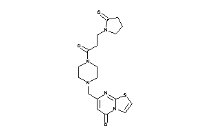 7-[[4-[3-(2-ketopyrrolidino)propanoyl]piperazino]methyl]thiazolo[3,2-a]pyrimidin-5-one