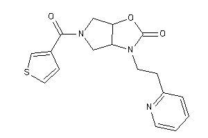 3-[2-(2-pyridyl)ethyl]-5-(3-thenoyl)-3a,4,6,6a-tetrahydropyrrolo[3,4-d]oxazol-2-one