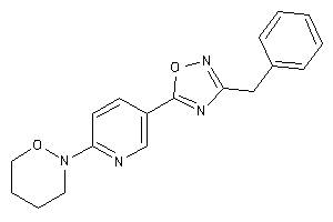 Image of 2-[5-(3-benzyl-1,2,4-oxadiazol-5-yl)-2-pyridyl]oxazinane