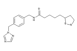 5-(dithiolan-3-yl)-N-[4-(1,2,4-triazol-1-ylmethyl)benzyl]valeramide