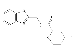 Image of N-(1,3-benzoxazol-2-ylmethyl)-4-keto-2,3-dihydropyran-6-carboxamide