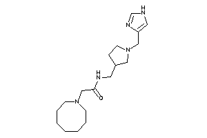 2-(azocan-1-yl)-N-[[1-(1H-imidazol-4-ylmethyl)pyrrolidin-3-yl]methyl]acetamide