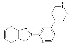 2-[6-(4-piperidyl)pyrimidin-4-yl]-1,3,3a,4,7,7a-hexahydroisoindole