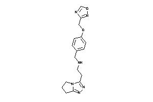 2-(6,7-dihydro-5H-pyrrolo[2,1-c][1,2,4]triazol-3-yl)ethyl-[4-(1,2,4-oxadiazol-3-ylmethoxy)benzyl]amine