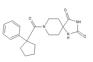 Image of 8-(1-phenylcyclopentanecarbonyl)-2,4,8-triazaspiro[4.5]decane-1,3-quinone