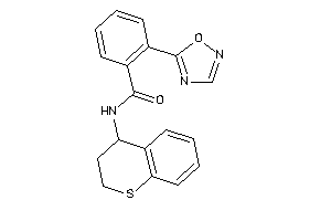 2-(1,2,4-oxadiazol-5-yl)-N-thiochroman-4-yl-benzamide