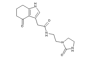 N-[2-(2-ketoimidazolidin-1-yl)ethyl]-2-(4-keto-1,5,6,7-tetrahydroindol-3-yl)acetamide