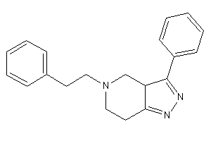 5-phenethyl-3-phenyl-3a,4,6,7-tetrahydropyrazolo[4,3-c]pyridine