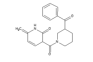 3-(3-benzoylpiperidine-1-carbonyl)-6-methylene-3H-pyridin-2-one