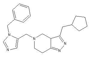 5-[(3-benzylimidazol-4-yl)methyl]-3-(cyclopentylmethyl)-3a,4,6,7-tetrahydropyrazolo[4,3-c]pyridine