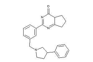 2-[3-[(3-phenylpyrrolidino)methyl]phenyl]-4a,5,6,7-tetrahydrocyclopenta[d]pyrimidin-4-one