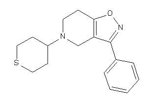 3-phenyl-5-tetrahydrothiopyran-4-yl-6,7-dihydro-4H-isoxazolo[4,5-c]pyridine