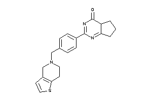 2-[4-(6,7-dihydro-4H-thieno[3,2-c]pyridin-5-ylmethyl)phenyl]-4a,5,6,7-tetrahydrocyclopenta[d]pyrimidin-4-one