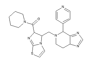 Image of Piperidino-[5-[[4-(4-pyridyl)-4,6,7,7a-tetrahydroimidazo[4,5-c]pyridin-5-yl]methyl]-5,6-dihydroimidazo[2,1-b]thiazol-6-yl]methanone