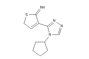 [4-(4-cyclopentyl-1,2,4-triazol-3-yl)-2H-thiophen-5-ylidene]amine