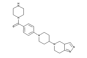 [4-[4-(3a,4,6,7-tetrahydropyrazolo[4,3-c]pyridin-5-yl)piperidino]phenyl]-piperazino-methanone