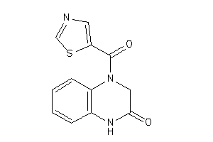 4-(thiazole-5-carbonyl)-1,3-dihydroquinoxalin-2-one