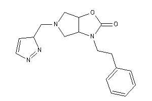 3-phenethyl-5-(3H-pyrazol-3-ylmethyl)-3a,4,6,6a-tetrahydropyrrolo[3,4-d]oxazol-2-one