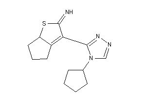 [3-(4-cyclopentyl-1,2,4-triazol-3-yl)-4,5,6,6a-tetrahydrocyclopenta[b]thiophen-2-ylidene]amine