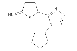 [2-(4-cyclopentyl-1,2,4-triazol-3-yl)-2H-thiophen-5-ylidene]amine