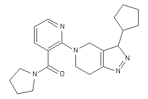 [2-(3-cyclopentyl-3,4,6,7-tetrahydropyrazolo[4,3-c]pyridin-5-yl)-3-pyridyl]-pyrrolidino-methanone