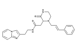 2-(1-cinnamyl-3-keto-piperazin-2-yl)-N-(2-imidazo[1,2-a]pyridin-2-ylethyl)acetamide