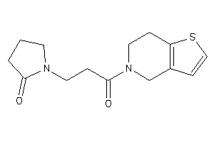 1-[3-(6,7-dihydro-4H-thieno[3,2-c]pyridin-5-yl)-3-keto-propyl]-2-pyrrolidone