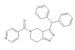 (3-benzhydryl-3a,4,6,7-tetrahydropyrazolo[4,3-c]pyridin-5-yl)-(4-pyridyl)methanone